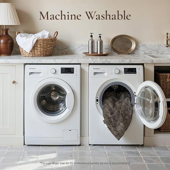 GENIMO 5x7 Area Rug Machine Washable Boho Rug - Image 6