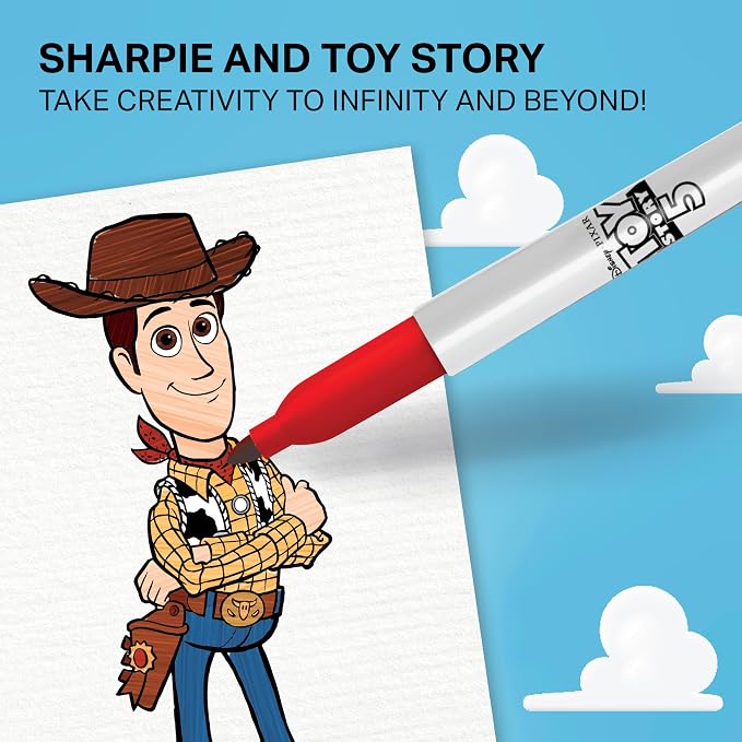 Sharpie Permanent Markers, Toy Story 5 Packaging, Fine Point - Image 5