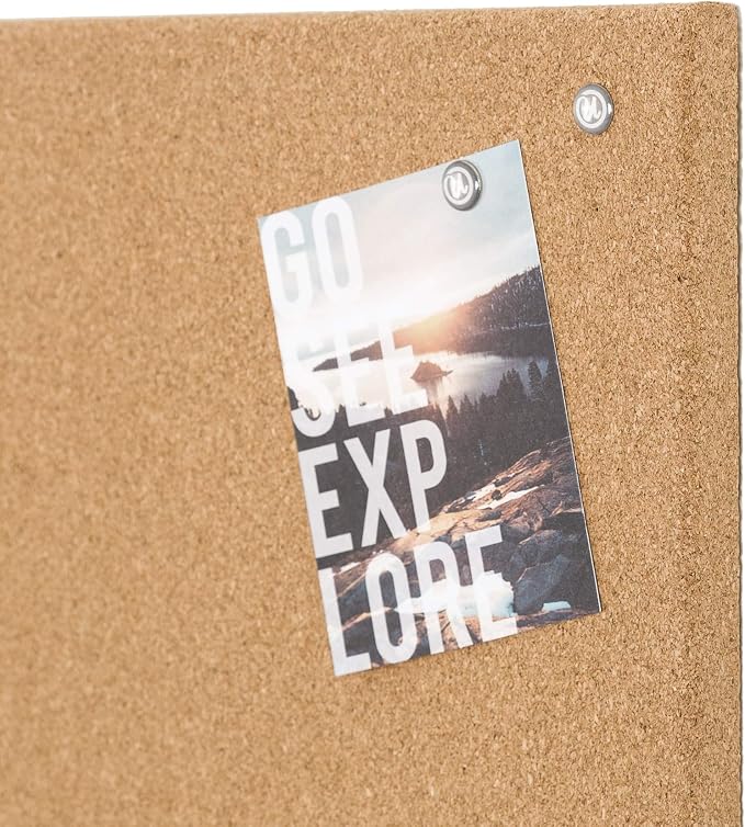 U Brands Cork Canvas Bulletin Board - Image 4