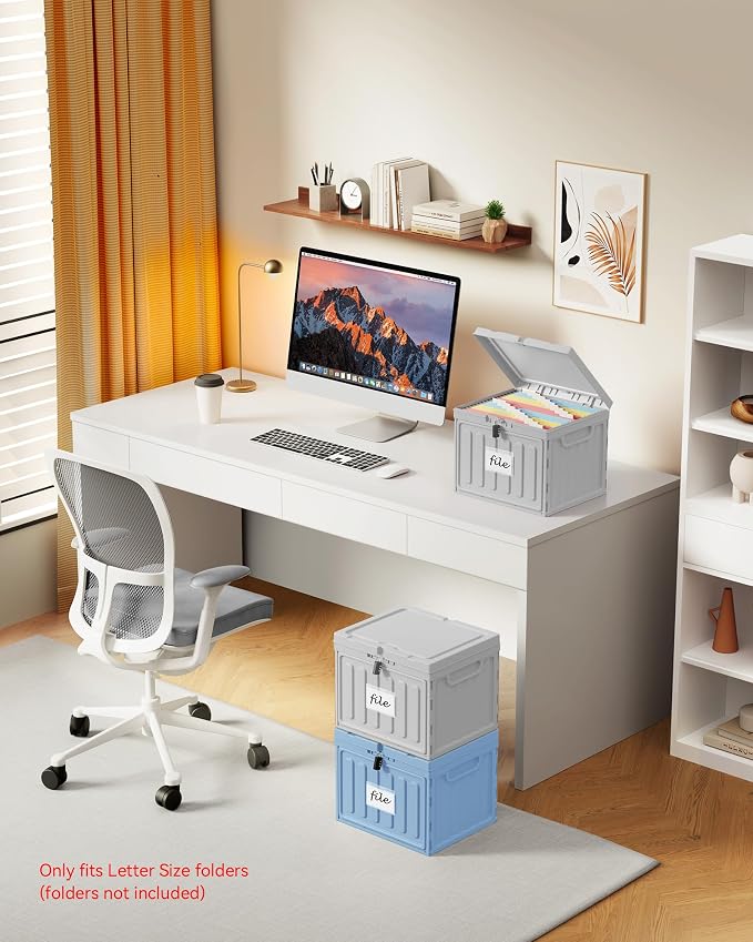Oterri Lockable Plastic File Box - Image 6