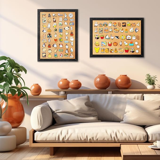 tutata Enamel Pin Display Board, Lapel Pin Holder, Wall Mounted Cork Board - Image 4