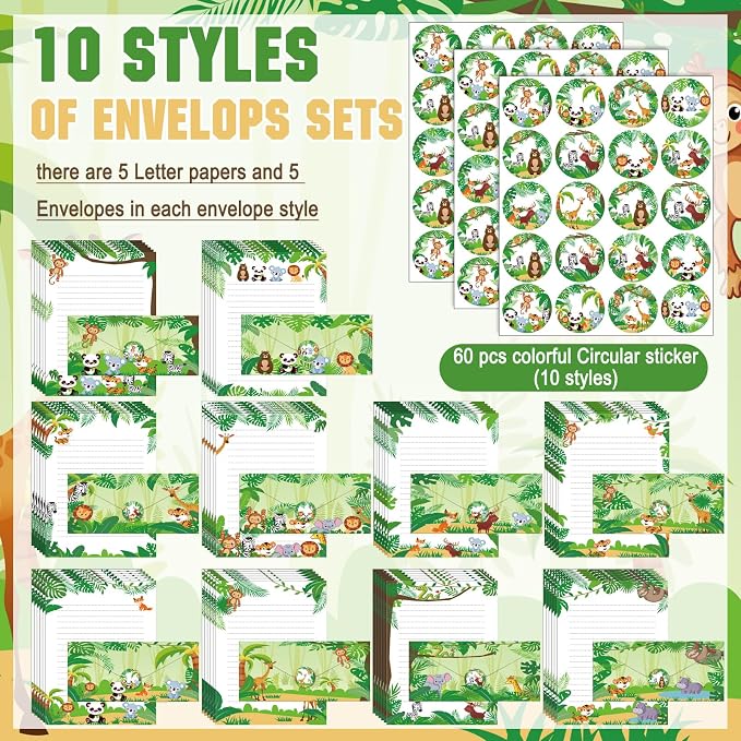 TaoBary 160 Packs Stationery Paper Set 60 Round Dot Sticker, 10 Design - Image 5