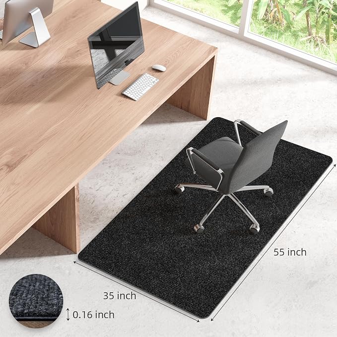 Office Chair Mat for Hardwood and Tile Floor, Non-Slip Floor Protector - Image 3