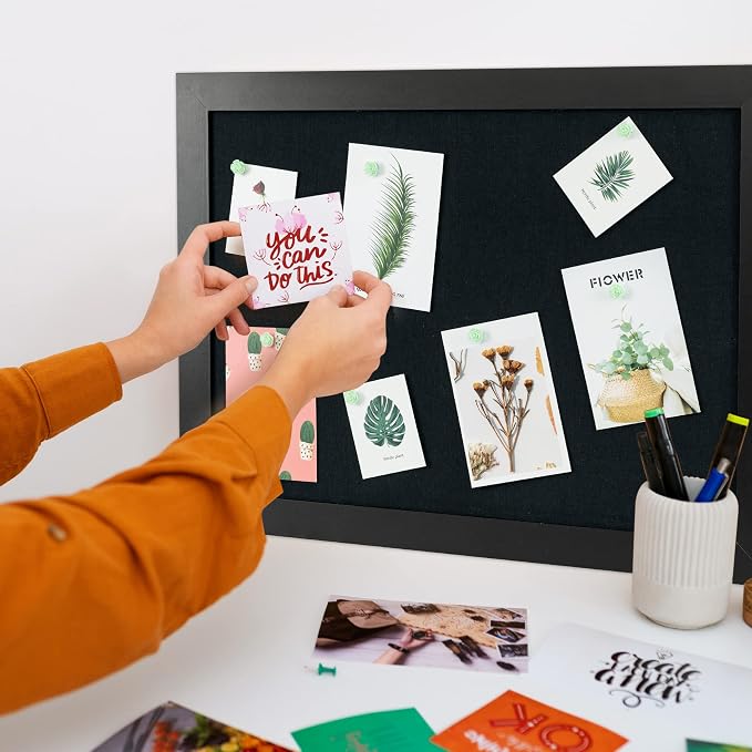Black Cork Board Bulletin Board - Image 2