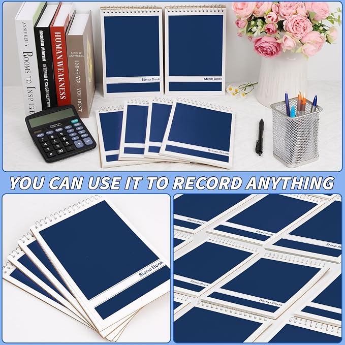 16 Pack Steno Pads 6 x 9 in Top Spiral Notebook Bulk Pack 960 Total Sheets - Image 5