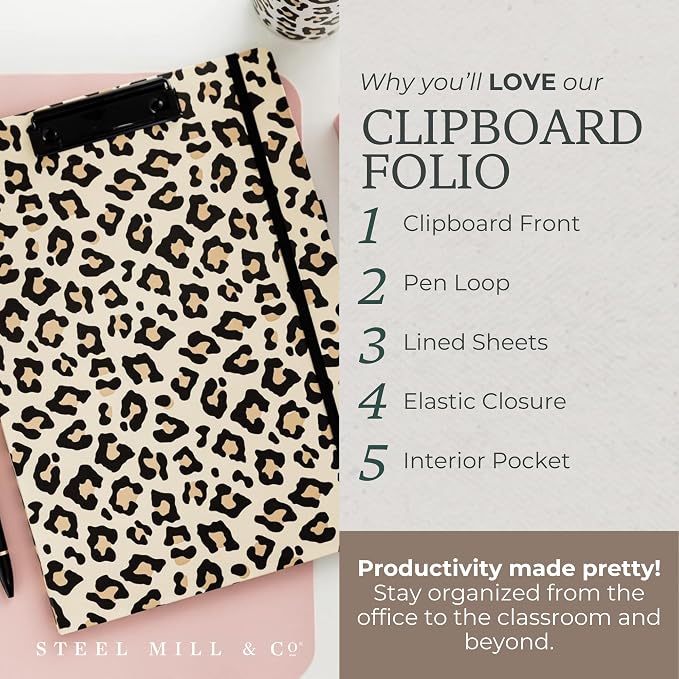 Steel Mill & Co. Cute Clipboard Folio - Image 3