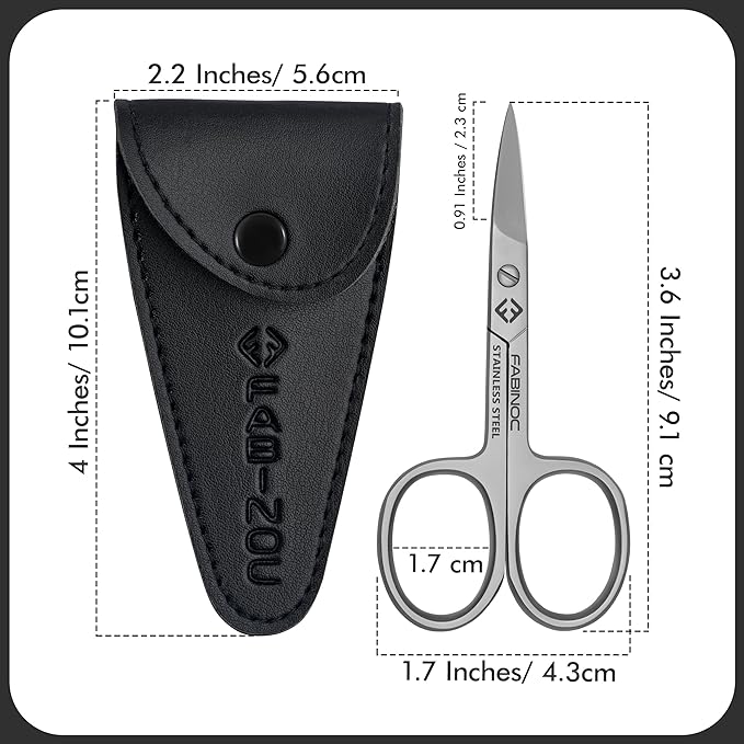 Curved Nail Scissors for Women & Men – German Quality Stainless Steel – Small - Image 3