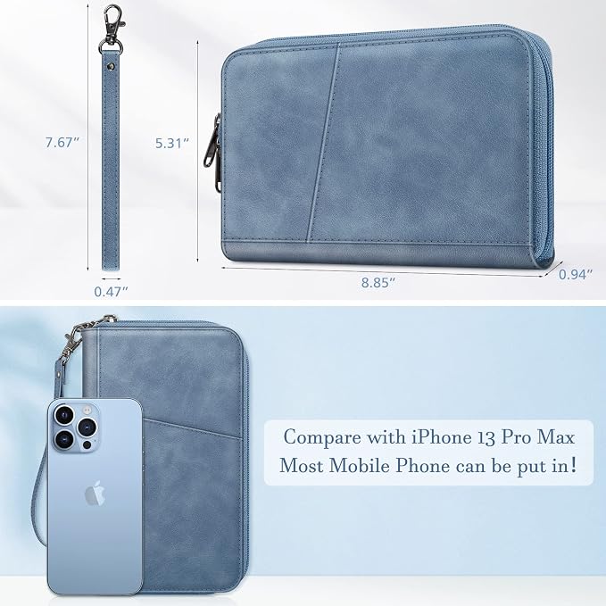 Fintie Family Passport Holder Wallet, RFID Blocking Travel Document Organizer - Image 4