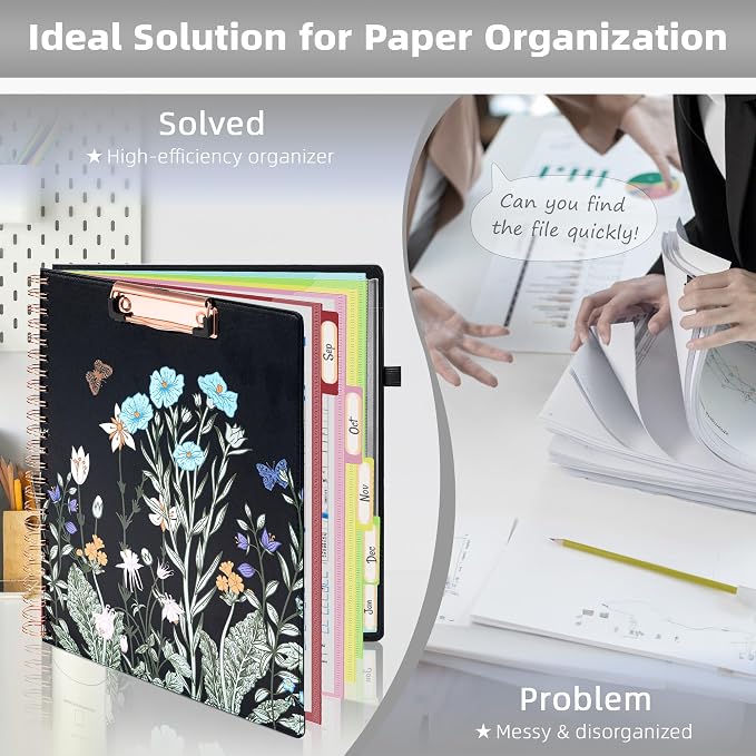 Ospelelf Foldable Spiral Clipboard Folio - Image 5