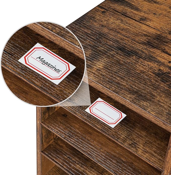 HOOBRO Literature Organizer, 27 Compartments Wooden Mail Organizer, Countertop - Image 7