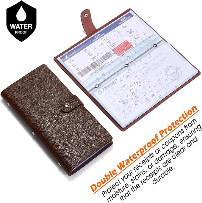 Leather Receipt Organizer, Coupon Organizer - Image 4
