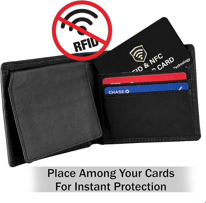 SaiTech IT 5 Pack RFID Blocking Card, One Card Protects Entire Wallet Purse - Image 9