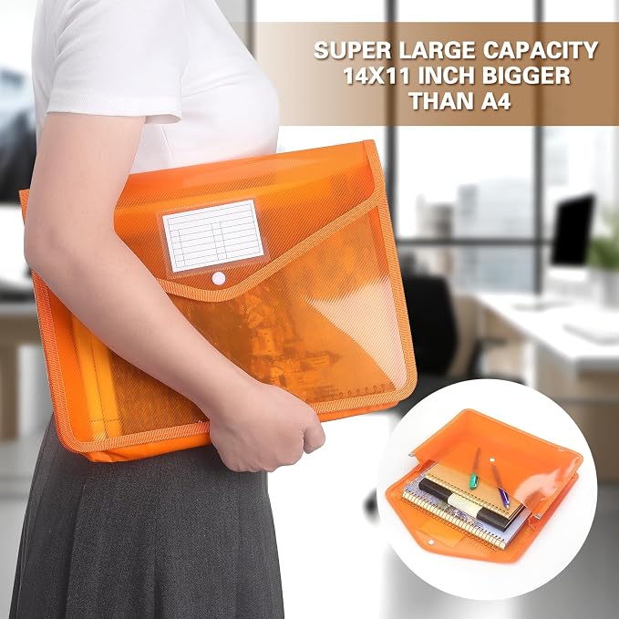 Plastic Expanding File Folder, Transparent envelopes - Image 6