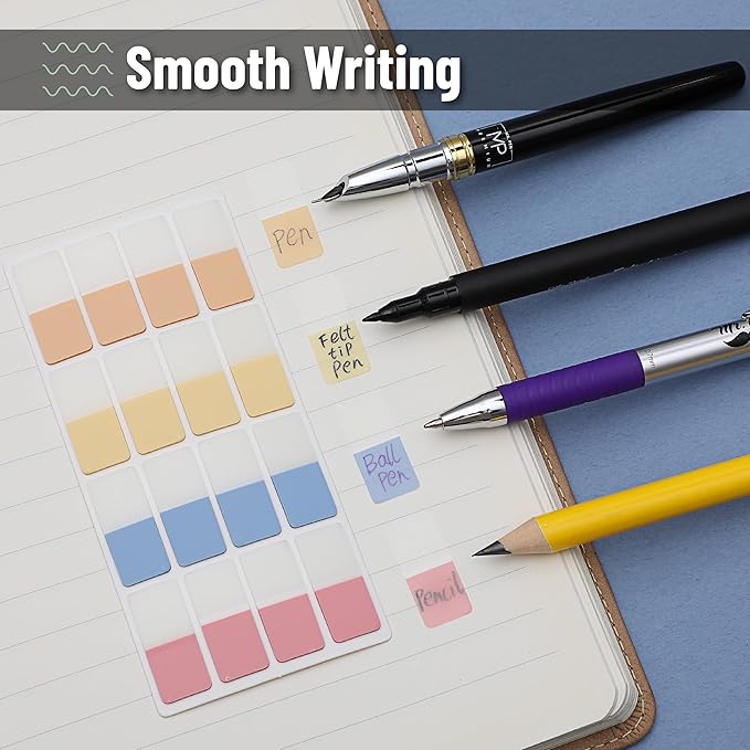 Mr. Pen- Sticky Index Tabs, 480 Pcs, Pastel Sticky Tabs for Notebooks, Page Markers-DeskLoop Office