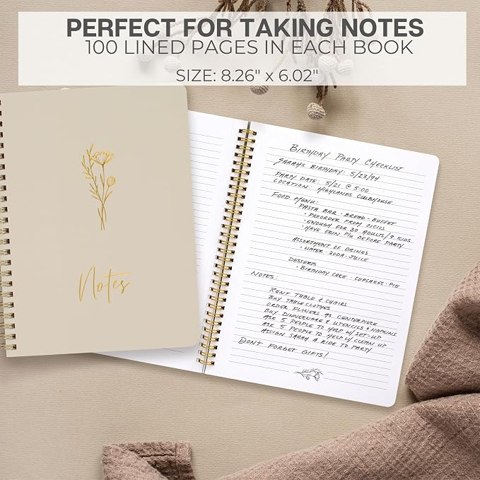 ZICOTO Aesthetic Spiral Notebook Set of 3 - Image 4