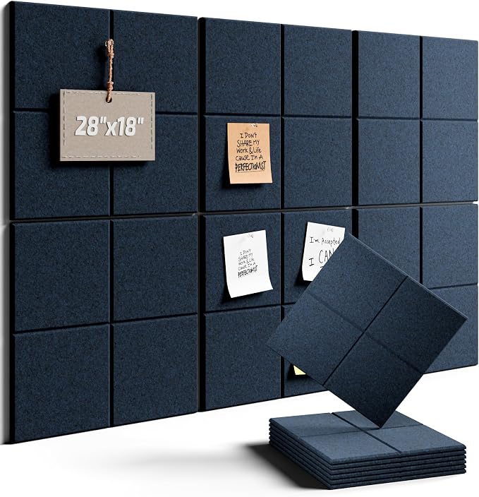 Felt Bulletin Board Tiles -28"x18" Cork Board Alternative by FLUXYNARA