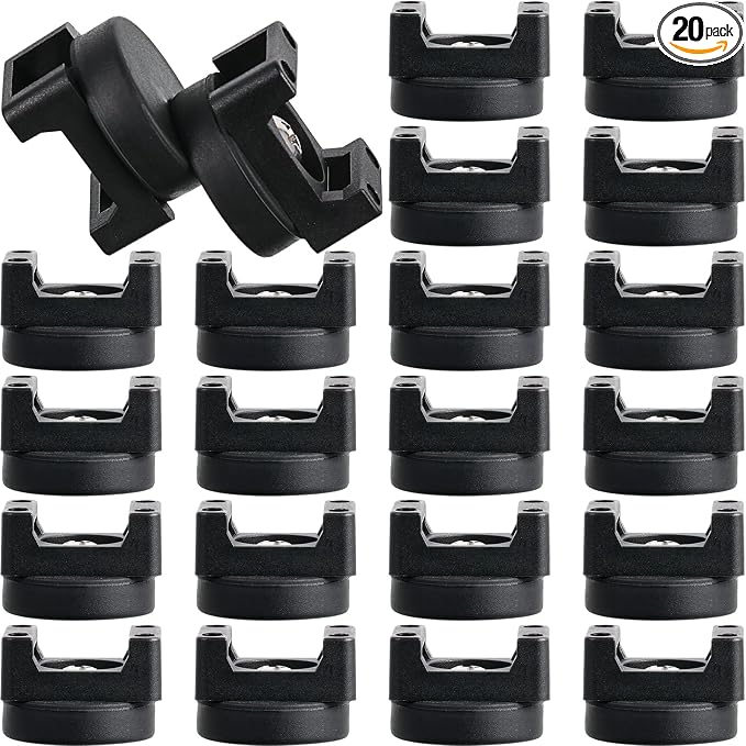 Yookeer Magnetic Zip Tie Mount Base Black Magnetic Cable Clips Wire Holder by Yookeer