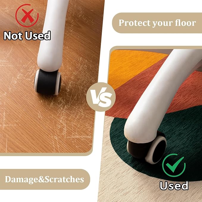 Office Chair Mat for Hardwood Floor, Machine Wash - Image 4