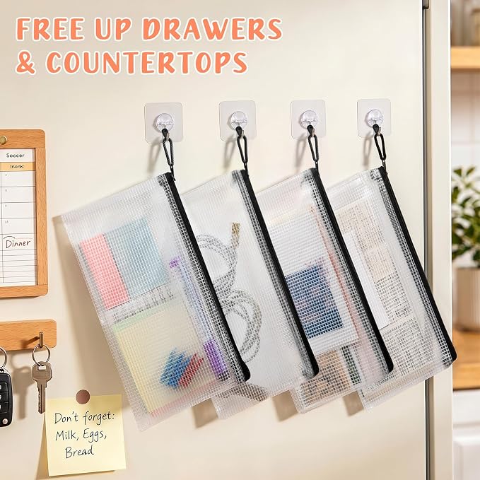 Smarpau Pencil Pouch 24PCS, 9.3" x 4.7" Mesh Zipper Pouches - Image 5