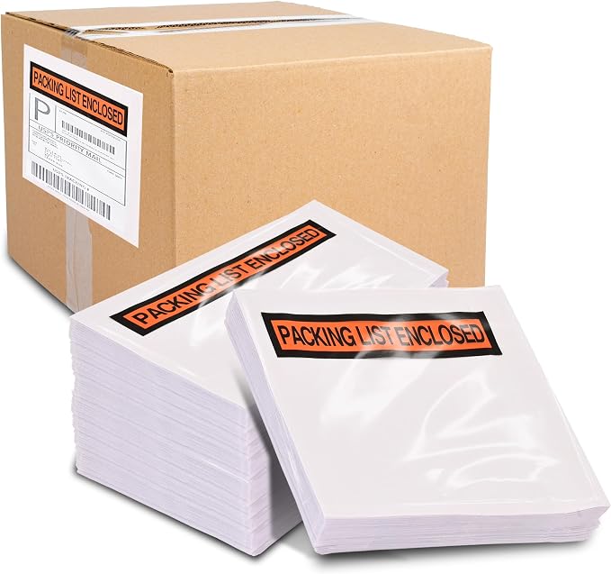 1000 Piece Waterproof Packing List Envelopes, Invoice & Packing Slip Pouches by StockYourHome