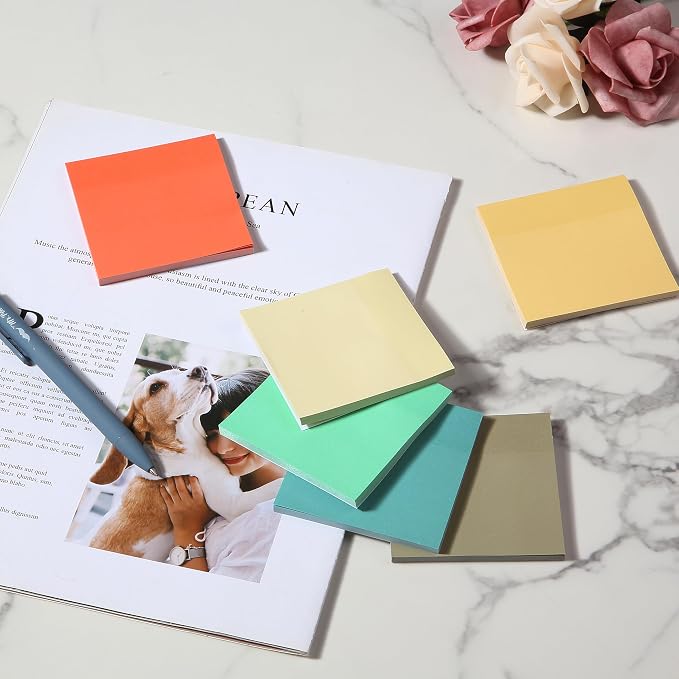 Mr. Pen- Sticky Notes, 12 Pads, 600 Sheets, Retro Colors | Sticky Notes Bulk - Image 7