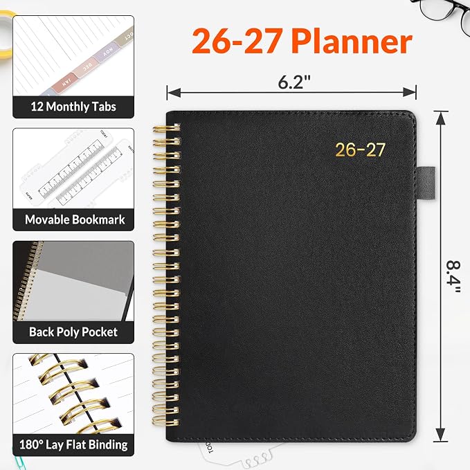 SUNEE 2026-2027 Weekly & Monthly Planner 6.4"x8.5" - Image 4