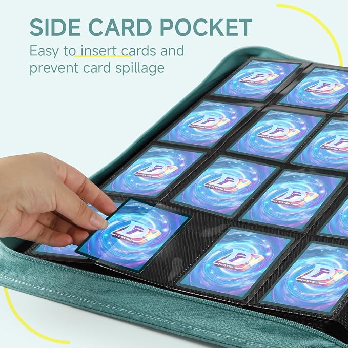 Card Binder with 1024 Cards, 16 Pocket Trading Card Binder Includes 32 Page - Image 5