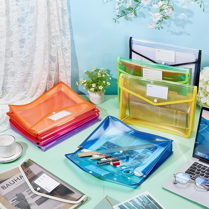 CUTHOLLOW Plastic Expandable File Organizer Folder - Image 5