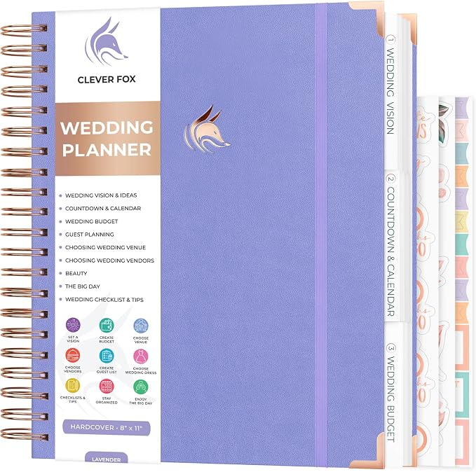 Clever Fox Wedding Planner – Notebook Organizer by CleverFox