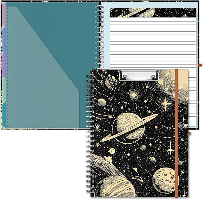 Hongri Clipboard Folio with Refillable Lined Notepad, 8.5 x 11 Folders with by Hongri