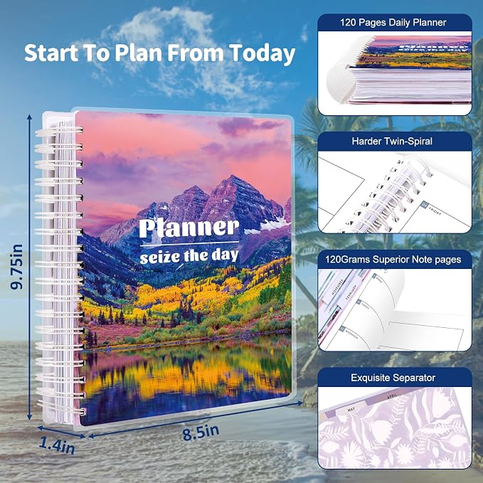 Planner 2026-2027, 18 Months Large Academic Daily Weekly Monthly Planner - Image 3