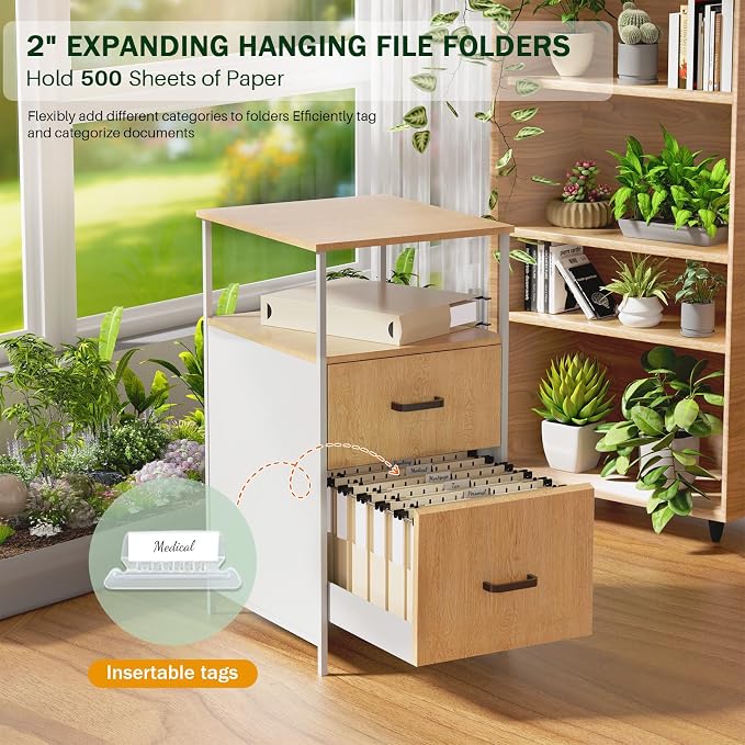 12 Pack Letter Hanging File Folders, Plastic Filing Folders Hang, Extra - Image 3