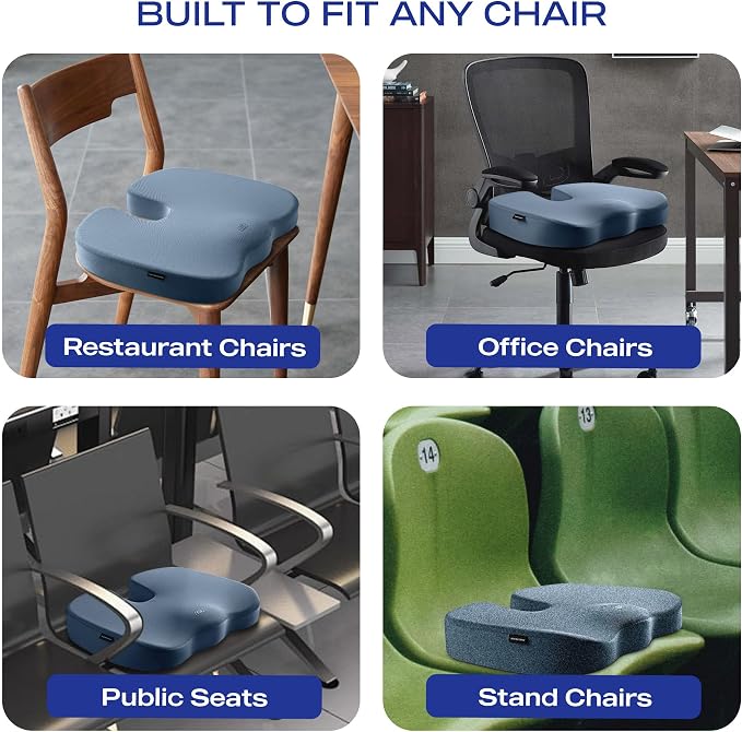 Skechers Memory Foam Seat Cushion, Office Chair Cushion - Image 7
