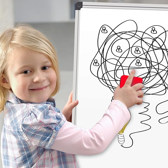 Dry Erase Erasers, 48 Pack Magnetic Whiteboard Dry Eraser Chalkboard Cleaner - Image 4