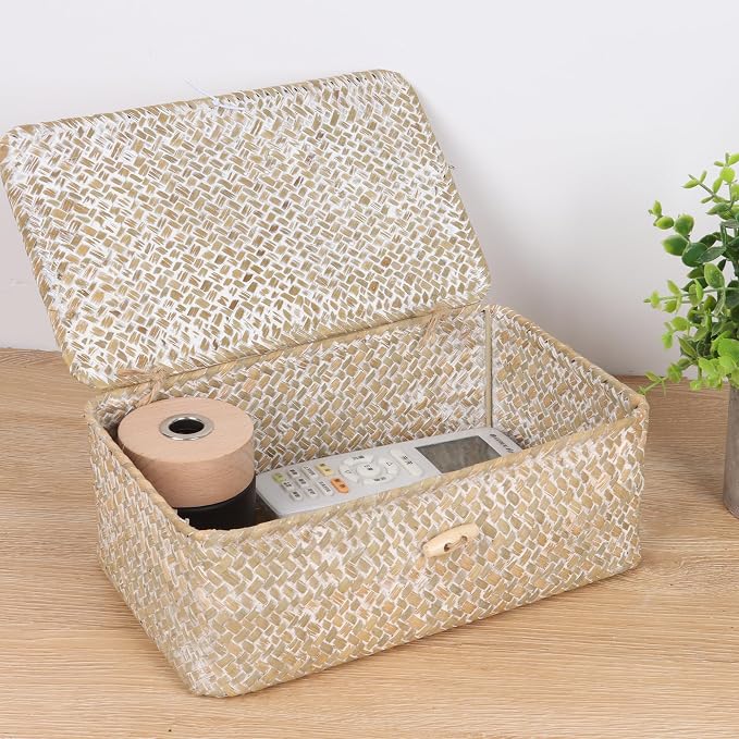 FEIALNDUO Wicker Shelf Baskets - Image 2