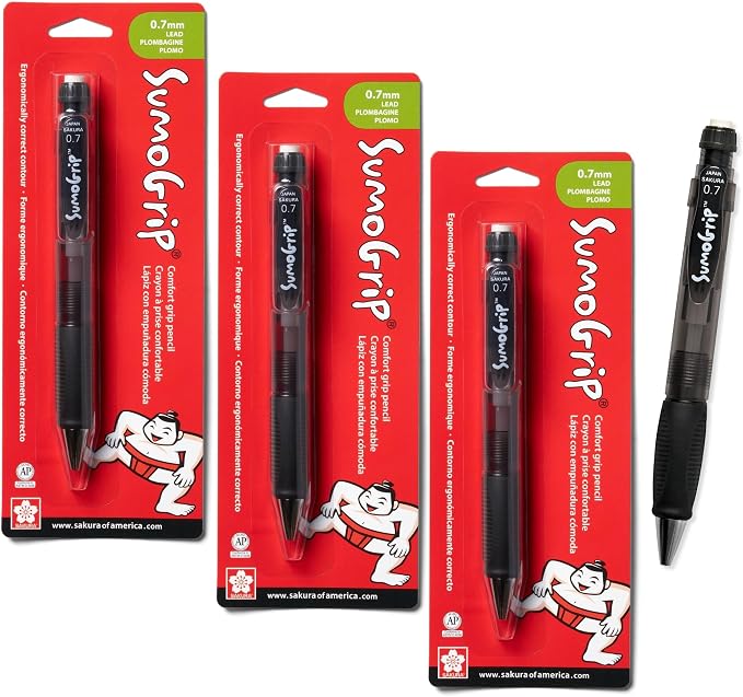 SAKURA SumoGrip Pencil with Comfort Grip by SAKURAOFAMERICA