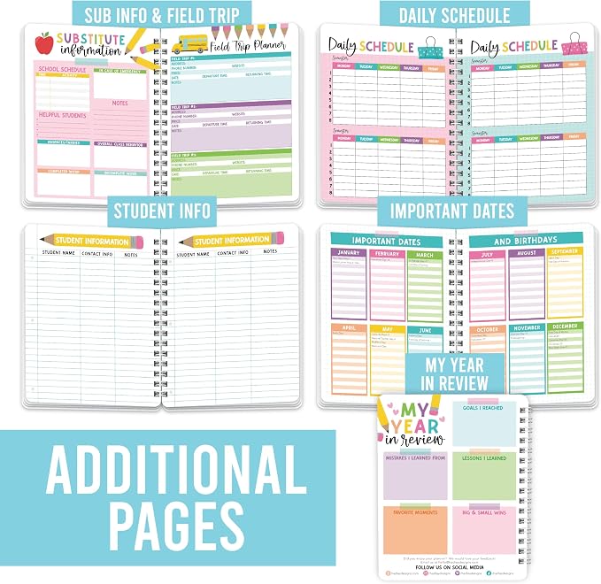 Hadley Designs Teacher Planner 2026-2027 Academic Year - Image 4