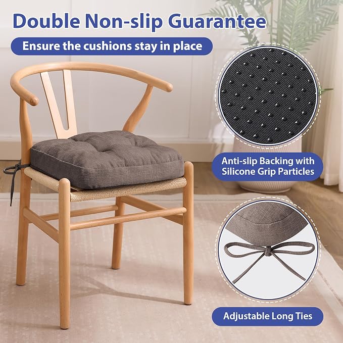 IASEAHK Chair Cushions for Dining Chairs, Dining Chair Cushions, Tufted Indoor - Image 4