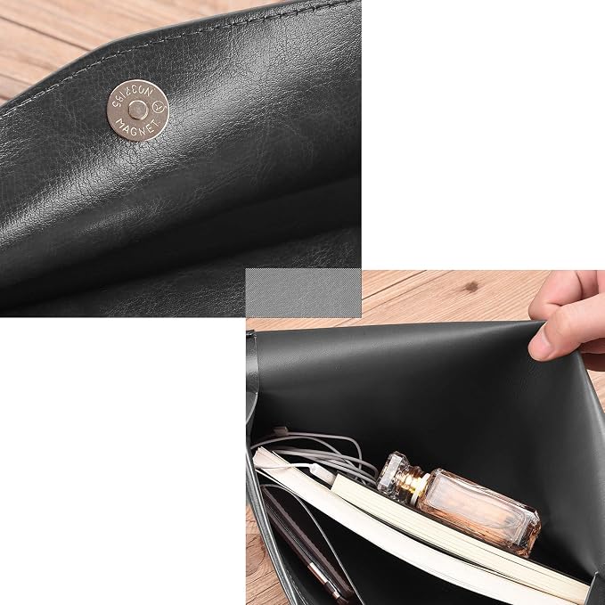 PU Leather A4 File Folder Document Holder Envelope Folder Case - Image 6