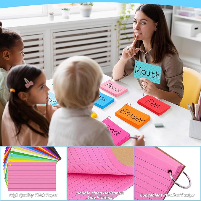 2000 PCS Colored Index Cards 3x5 In Flash Cards - Image 3