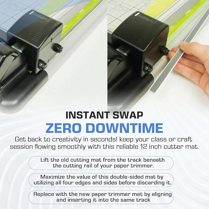 RM-12 Cutting Mat Replacement for All 12" Trimmers, Fits for DC-100 DC-100N - Image 5