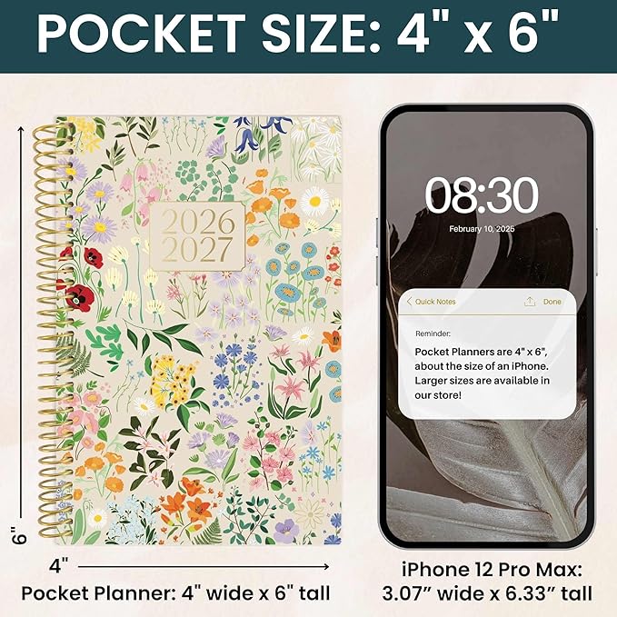 bloom daily planners 2026-2027 Academic Year Pocket Planner 13 Months - Image 6