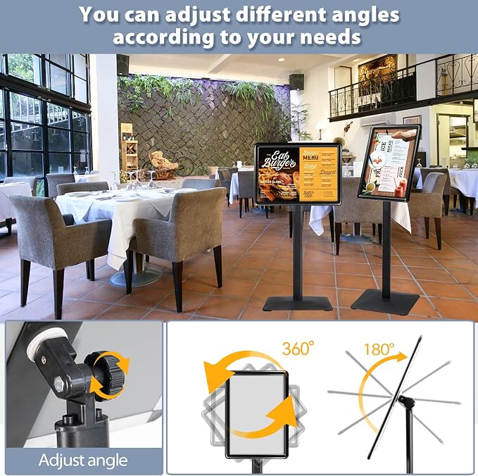 STANDNEE Poster Stand Holder Pedestal Floor Standing Sign Holder 11"x 17" - Image 5