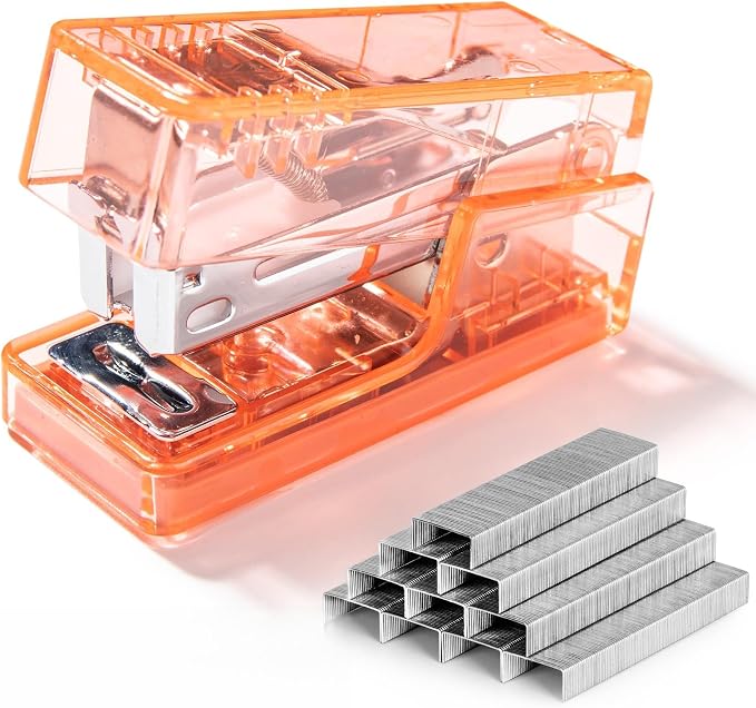 NUSIGN Mini Stapler with 830 Staples, Small Cute Desk Staplers, 25 Sheet by NUSIGN