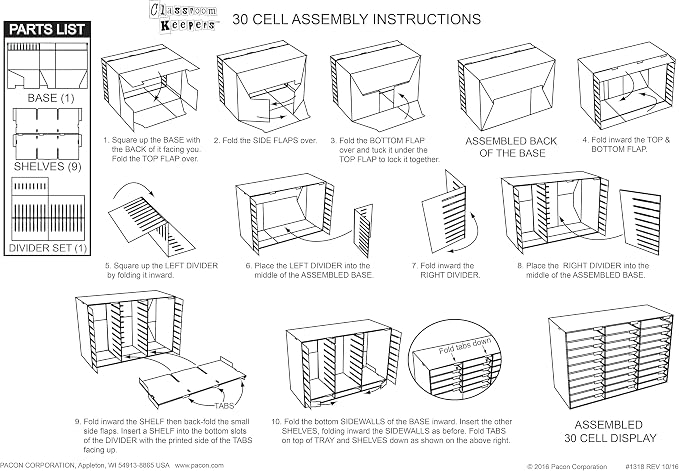 Pacon Classroom Keepers 30-Slot Mailbox - Image 4