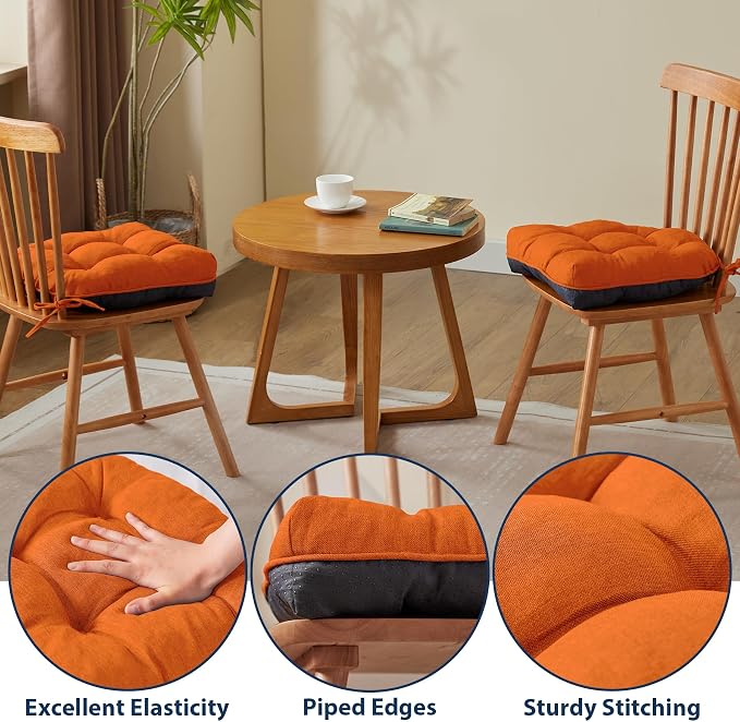 IASEAHK Chair Cushions for Dining Chairs, Seat Cushions for Kitchen Chairs - Image 5