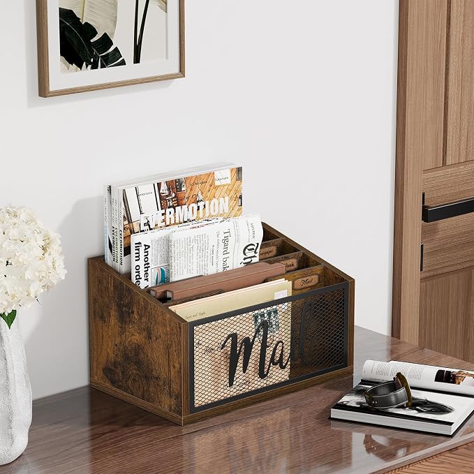 YINMIT Mail Organizer Countertop, Mail Holder, Mail Sorter - Image 7