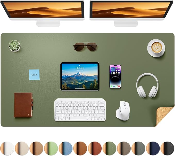 Aothia Cork Desk Mat by AothiaSimpleNaturalUnique