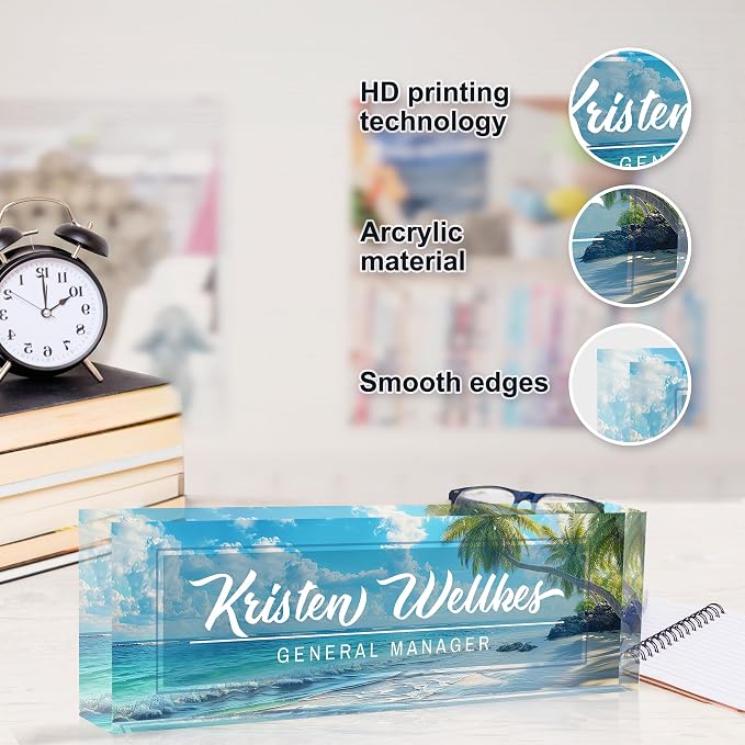 Personalized Office Name Plate, Custom Name Plate - Image 4