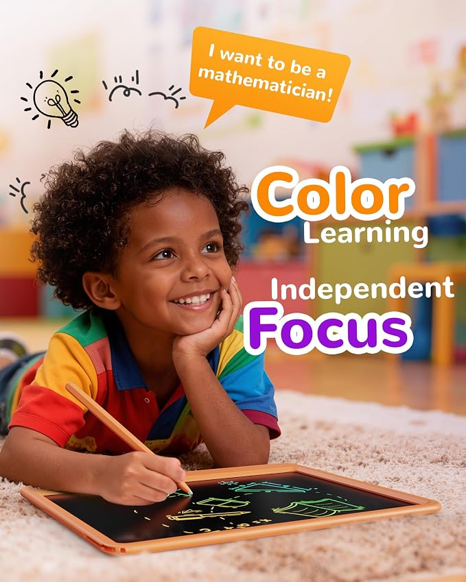 KOKODI LCD Writing Tablet, 12 Inch Colorful Toddler Doodle Board Drawing Tablet - Image 4